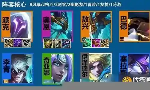 风暴派克阵容搭配