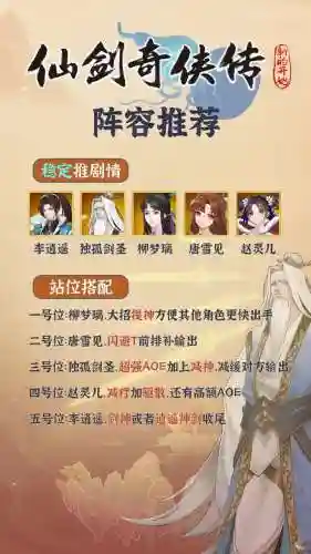 仙剑后期阵容搭配插图