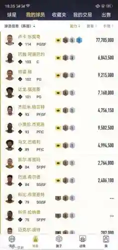 潜力的阵容