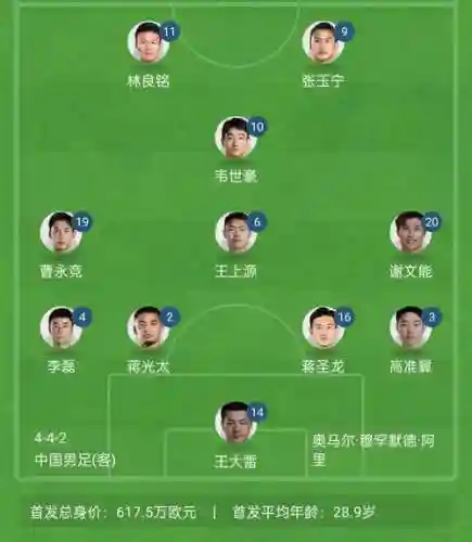国足利剑阵容插图1