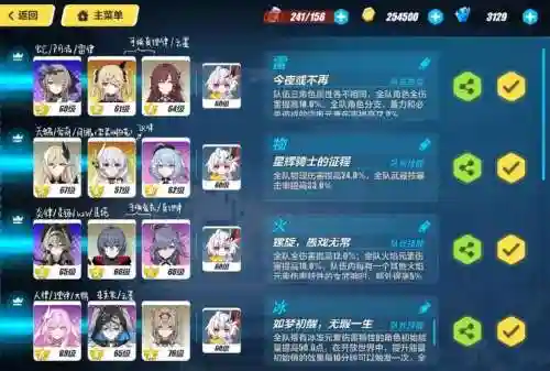 崩坏流血阵容