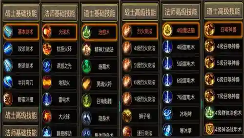 传奇法师电技能