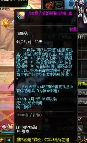 dnf兽人族宠物装备礼盒选哪个插图