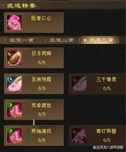 天龙峨眉技能加点插图