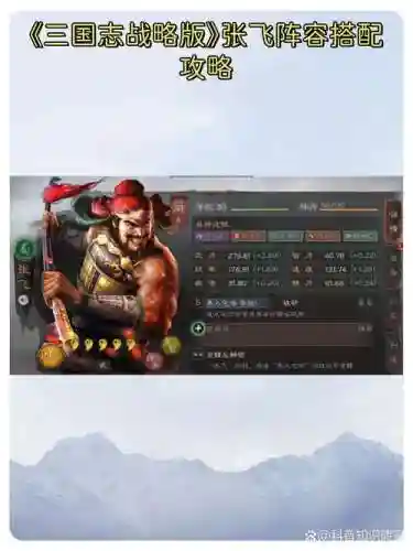 张飞阵容搭配思路