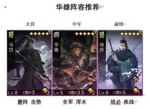 华雄怎么搭配阵容