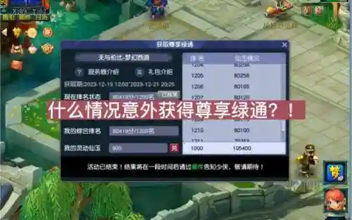 梦幻西游绿通的奖励在哪里插图