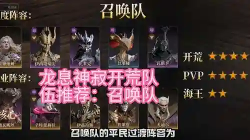 2022最新开荒阵容搭配_1