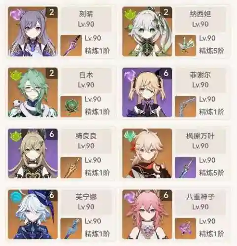 原神香刻晴主c阵容搭配插图1