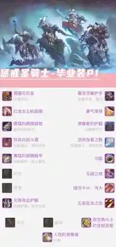 龙之谷60圣骑士装备选择插图