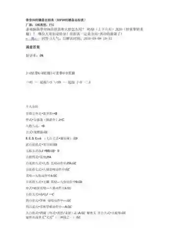 拳皇98键盘技能表_1插图