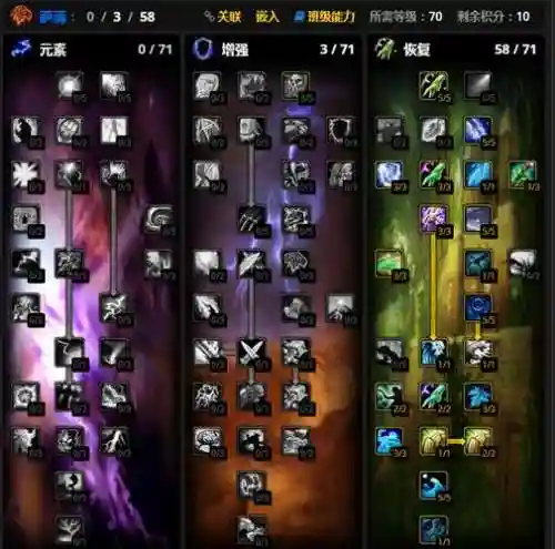 wow奶萨奶潮是哪个技能