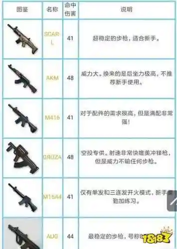 绝地求生刺击战场武器数据，绝地求生 刺激战 场插图