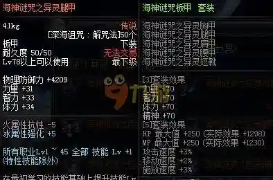 海神谜咒特殊装备图片，海神谜咒特殊装备图片插图