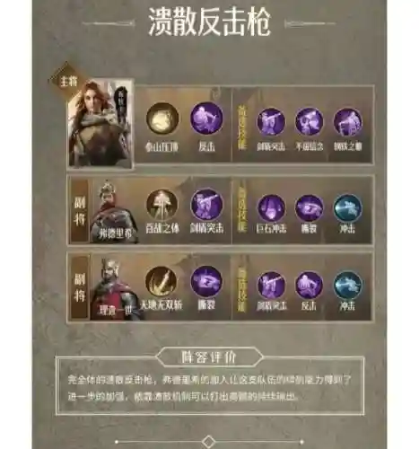 重返帝国枪兵攻城阵容搭配，重返帝国武将插图