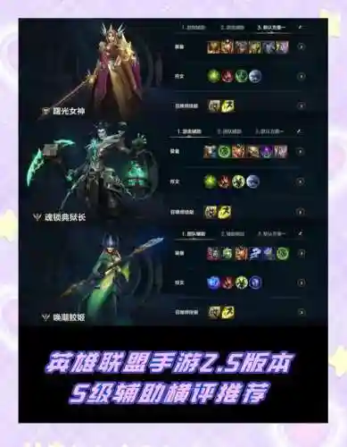 手游英雄联盟辅助搭配阵容，英雄联盟手游辅助英雄推荐插图