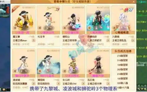梦幻西游2新服战团队珍宝阁，梦幻西游珍宝阁服战队名字都叫什么插图1