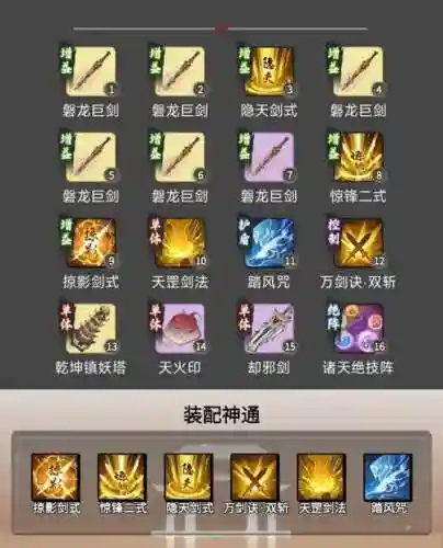 主剑搭配阵容，主剑天赋加点插图